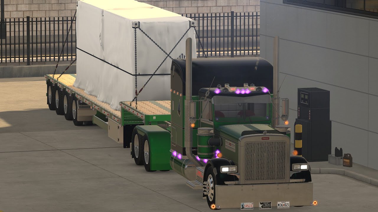 ATS 1.58 Beta Featuring Cxrtified Customs V2.0 359 and Tombstone Mods Lode King Step deck