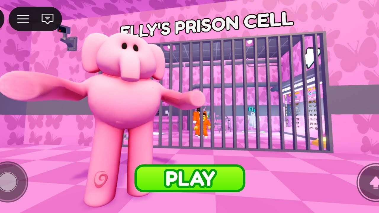 Roblox Elly Prison Run Obby | Gameplay #roblox #obby #pocoyo