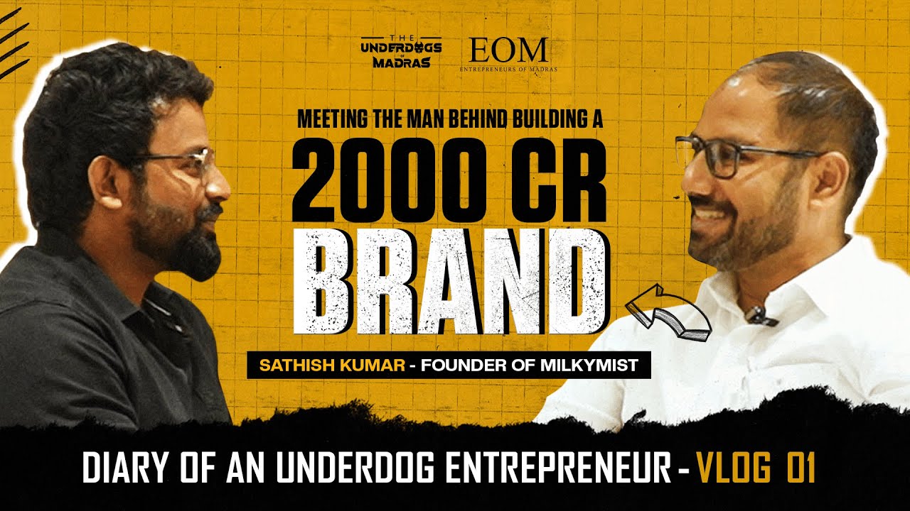 Meet the 2000 crore Entrepreneur of Madras | Milky Mist Founder - Mr. Sathish Kumar | Vlog - 01