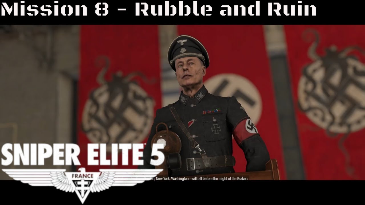 Sniper Elite 5 - Mission 8 Rubble and Ruin (PS4)