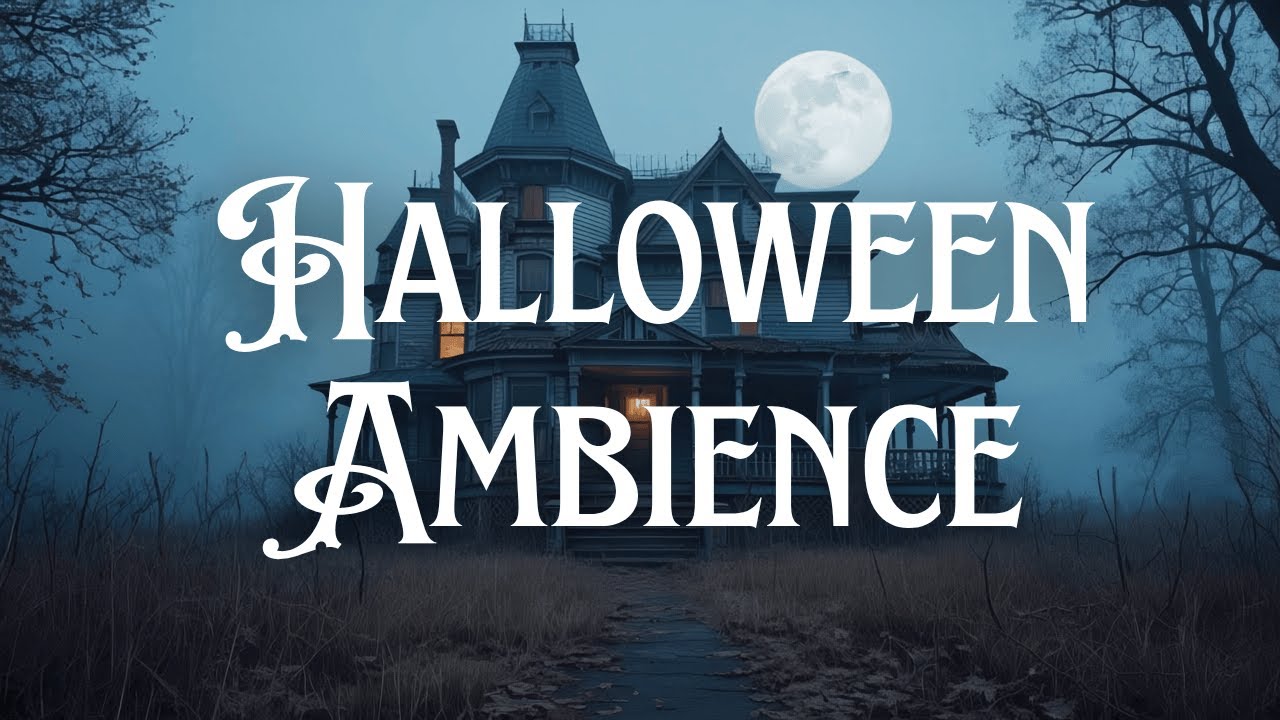 Family Friendly Halloween Ambience | 30 Min Spooky Scenes with Music | Party Background 4K