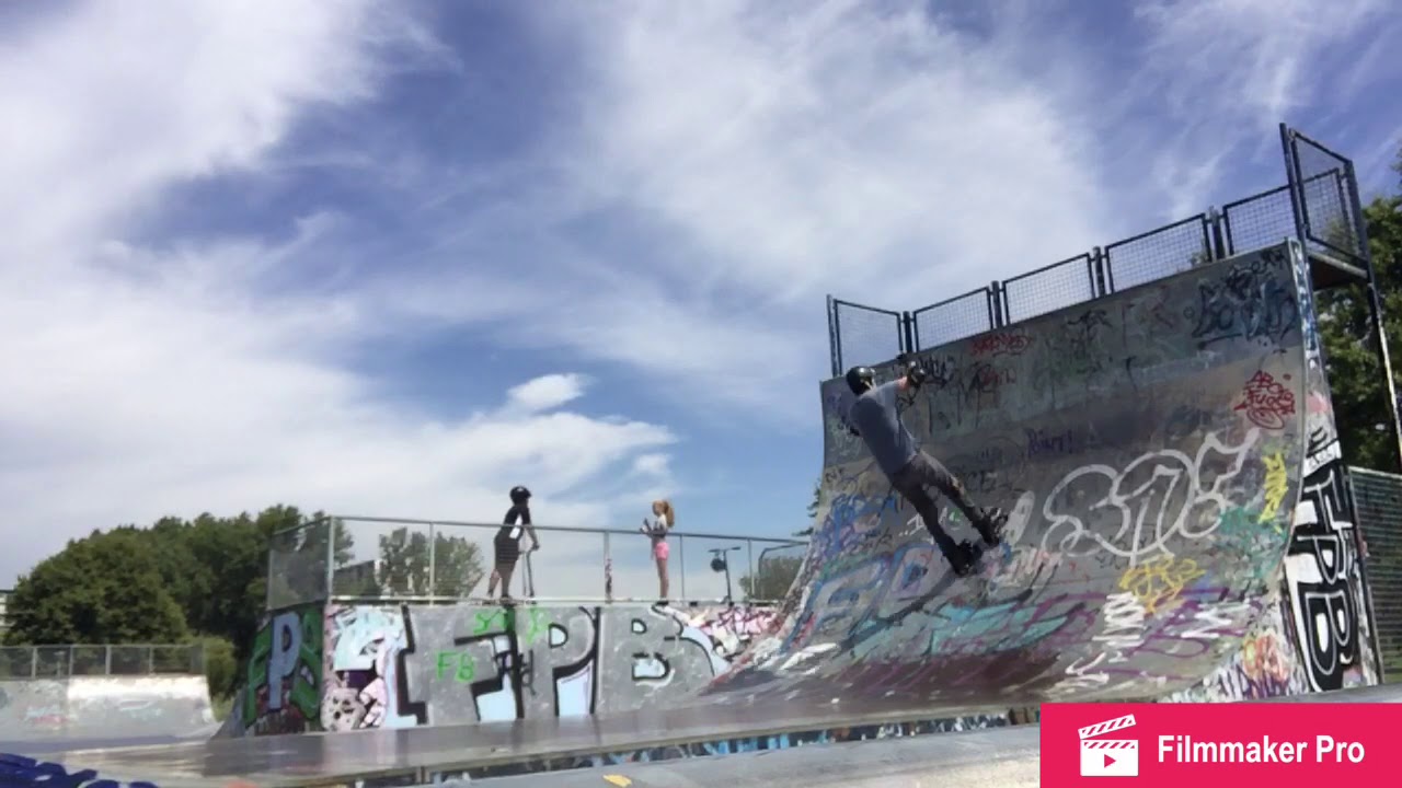 First Vert Ramp drop-in on Quad Skates in 13 years!