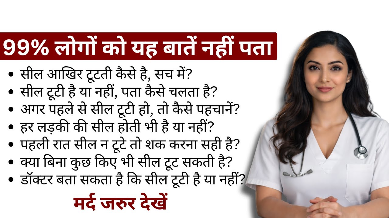 VIRGINITY Test सच या झूठ  Hymen & First Night Myths Explained in HINDI