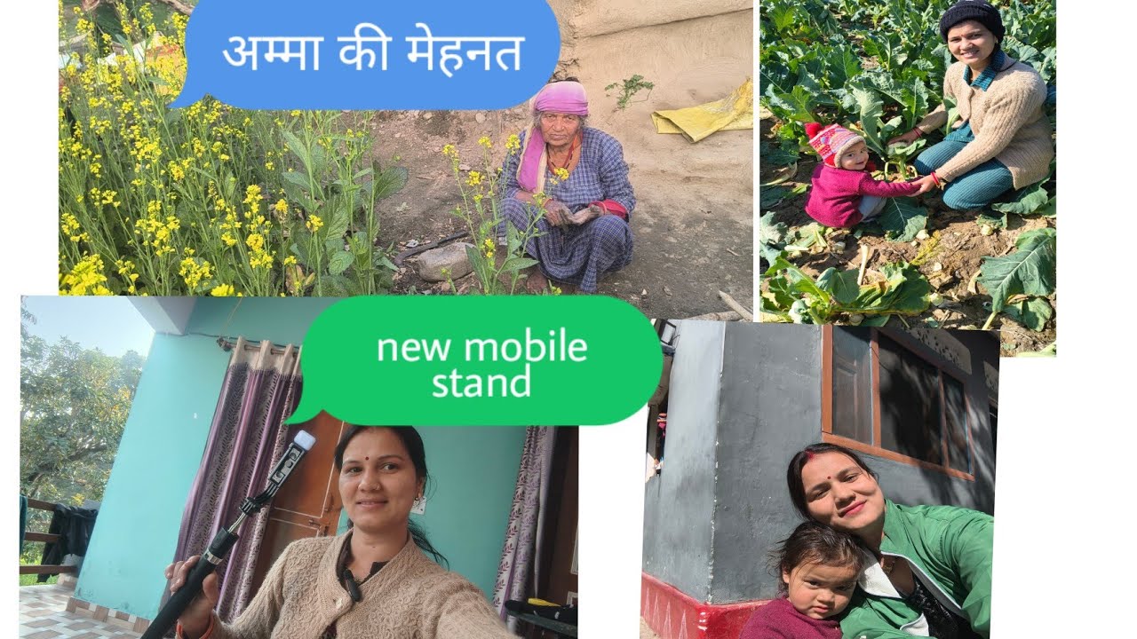 देखिए अम्मा कितनी मेहनती है,  नया स्टैंड बड़ा वाला देखिए कैसा आया है 😊🙏#likeandsubscribe #yputube 