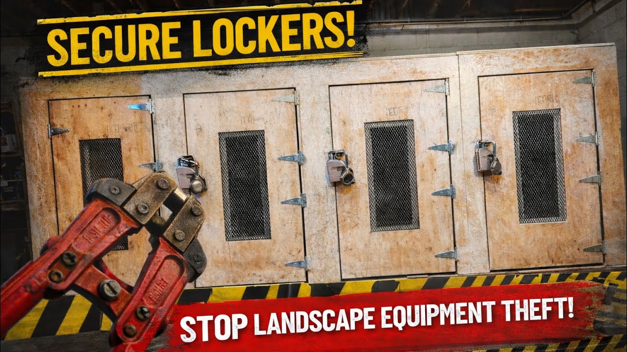 DIY Landscape Equipment Lockers | Full Build to Prevent Theft | Part 1