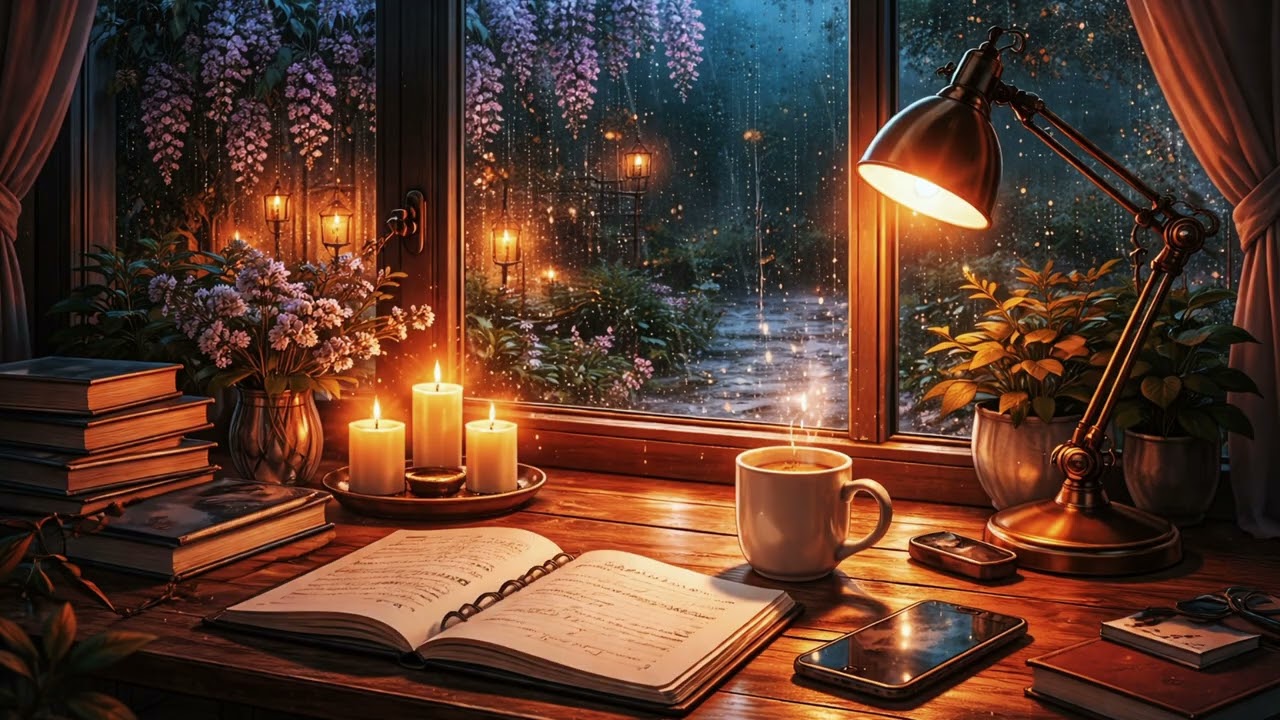 3 Hours of Rain and Calm Piano | Deep Focus for Study, Work and Relax
