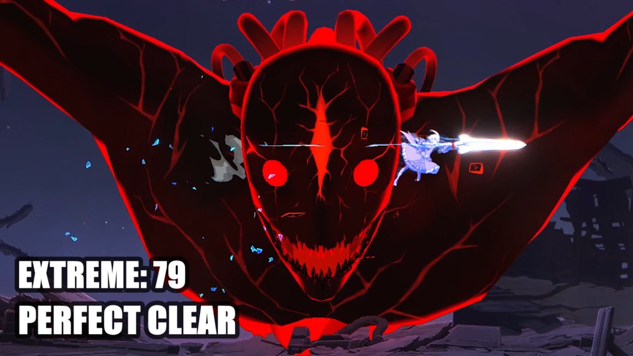 Blazblue Entropy Effect - Es Vs [Extreme] Take-Mikazuchi Boss Fight