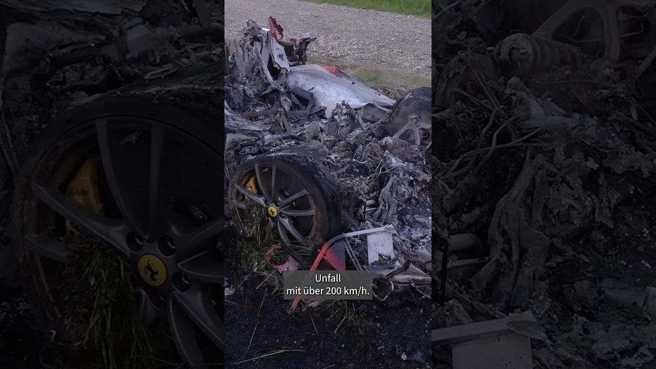 Ferrari Unfall mit &uuml;ber 200 km/h: #ferrari #unfall