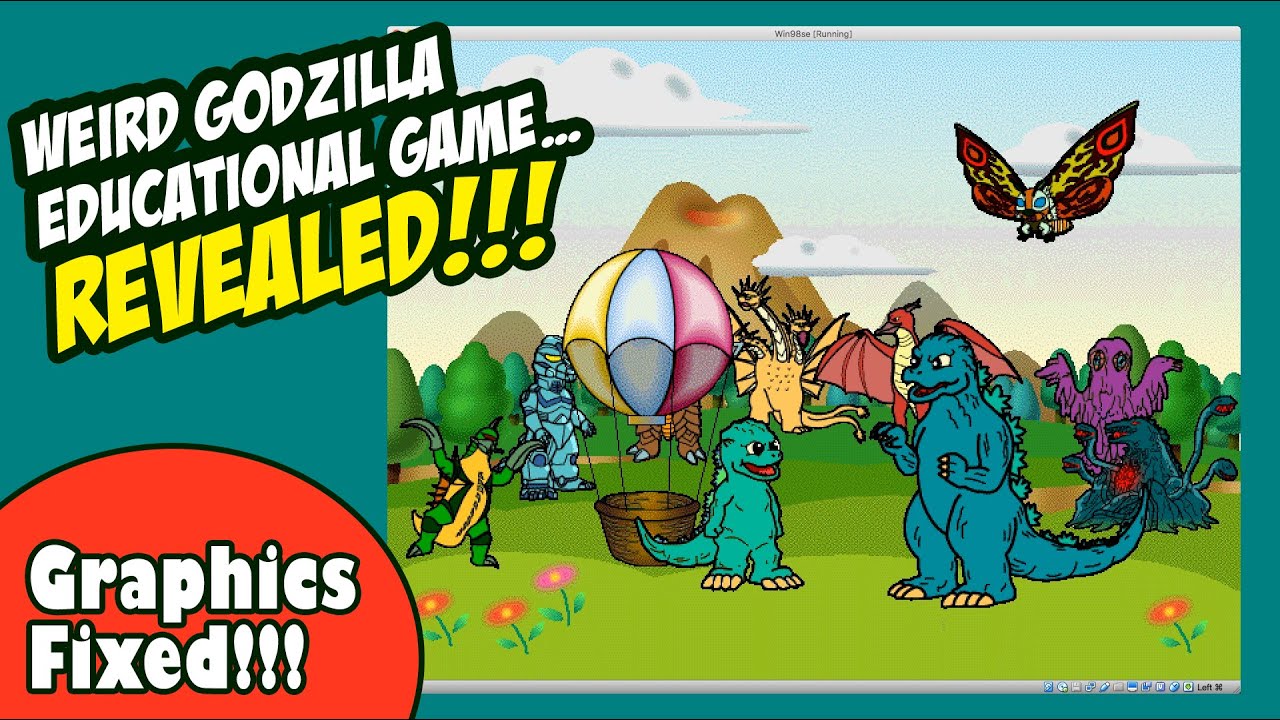 FIXED!! Godzilla and Friends (CD-ROM) - MIB Video Game Reviews Ep 22