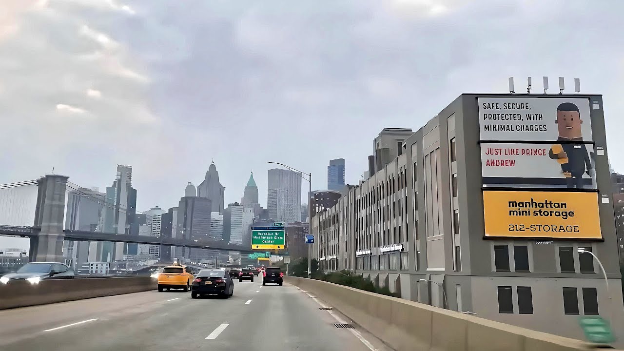 Thursday Night Drive Into New York City, FDR Drive South Manhattan New York