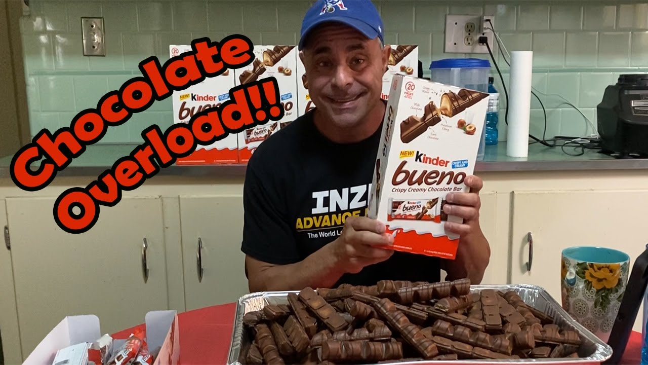 100 батончиков Kinder Bueno | Хрустящие и сливочные