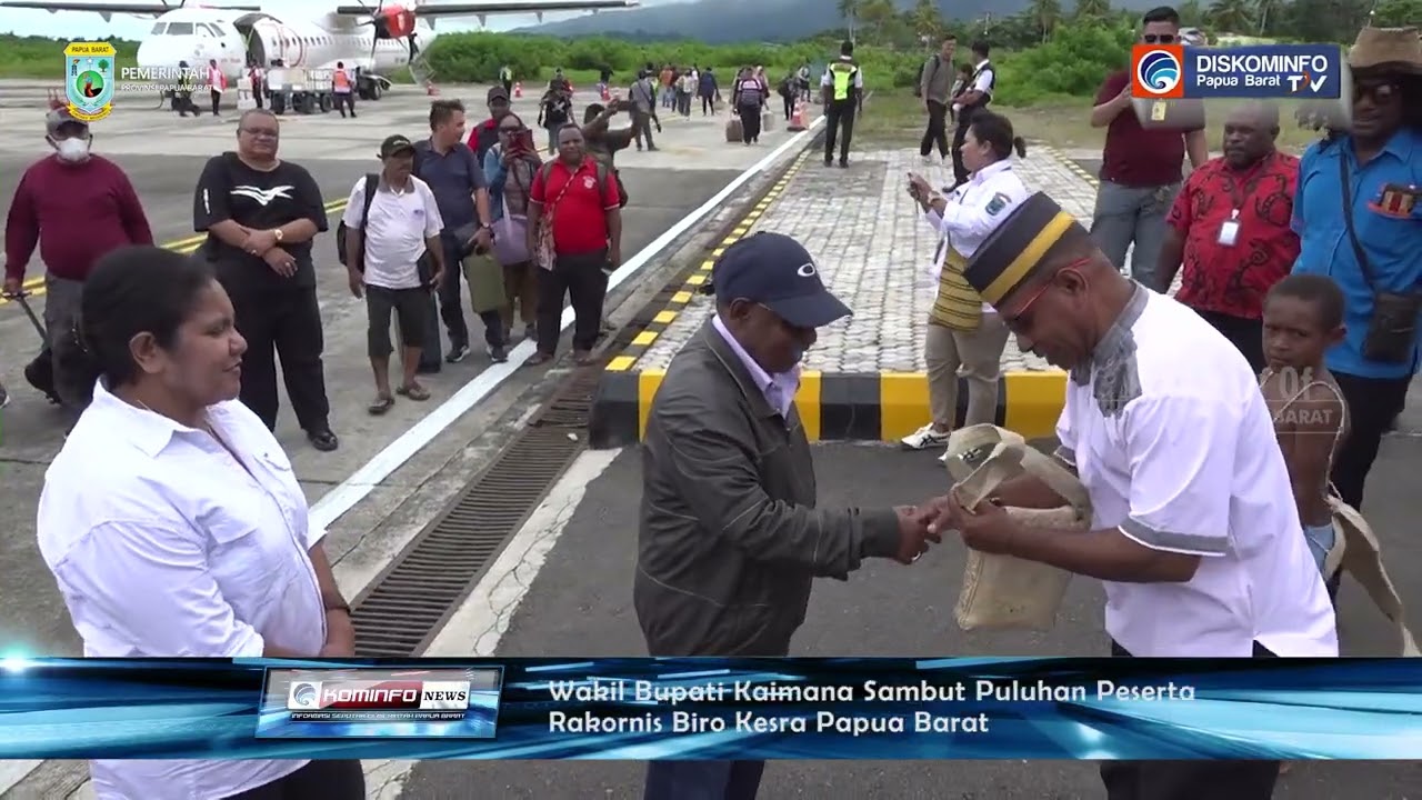 WAKIL BUPATI KAIMANA SAMBUT PULUHAN PESERTA RAKORNIS BIRO KESRA PAPUA BARAT