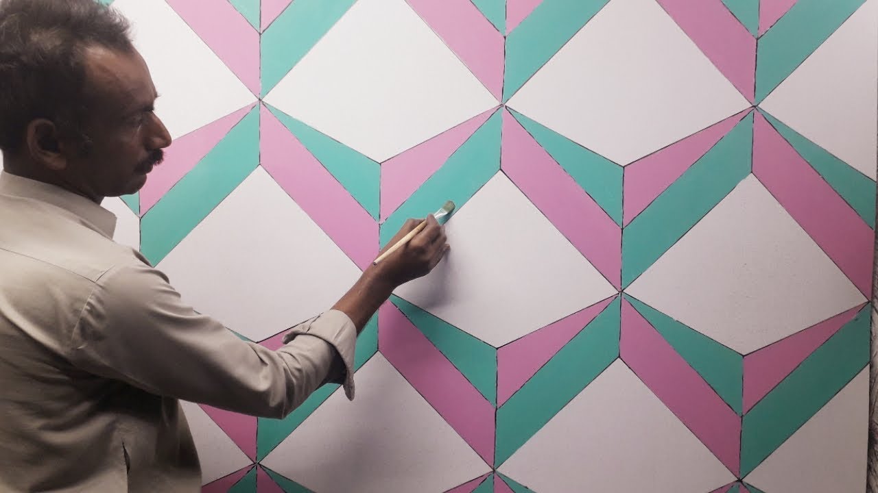 3d wall decoration effect | 3d wall texture new design effect | 3d wall painting | interior design