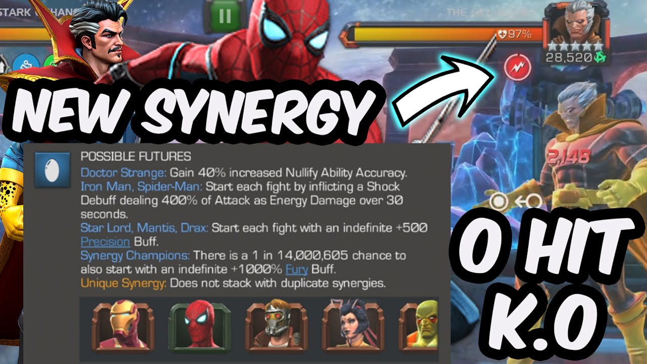 0 HIT COLLECTOR K.O - CHEESING THE NEW SPIDER-MAN AND STRANGE SYNERGY - Marvel Contest of Champions