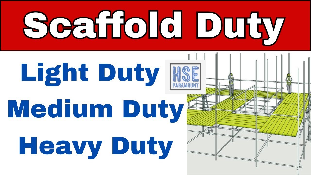 Scaffolding Duty | Light, Medium & Heavy Duty | Scaffold Load Capacity #hseparamount