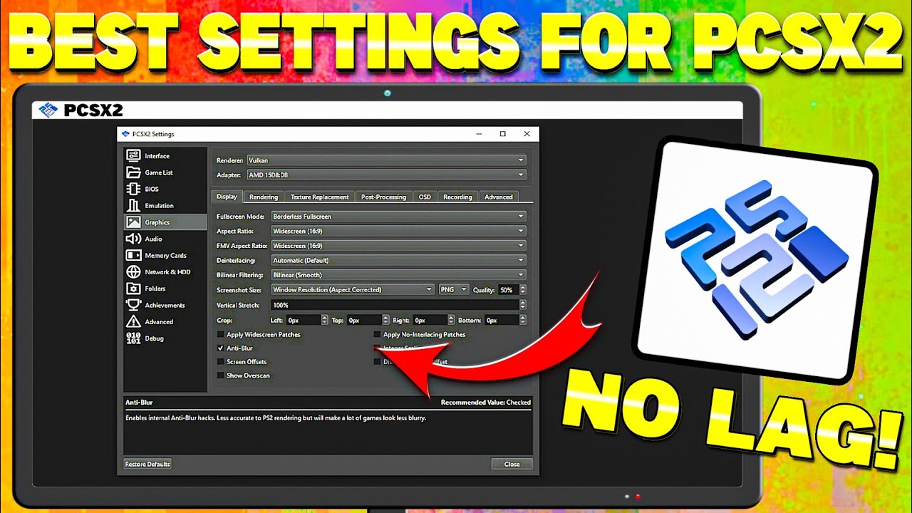 {2026}🔥Best Settings For PCSX2 Emulator For All Pc And Laptops | 60 Fps No Lag Settings For PCSX2