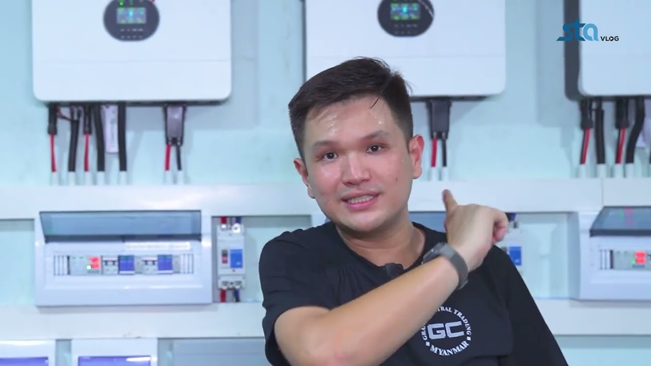 GC Electric က တာဝန်ယူတပ်ဆင်ပေးထားတဲ့ အာမခံပါတဲ့ ဆိုလာ setup