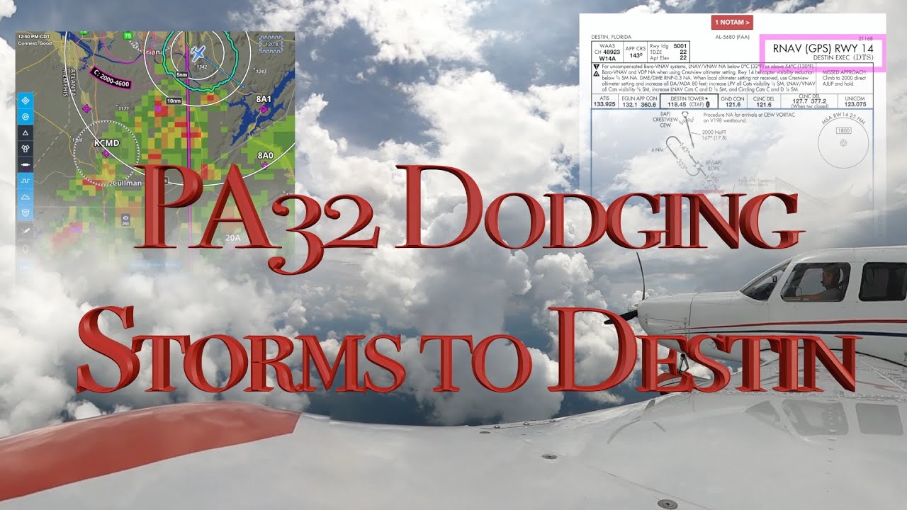 PA32 Dodging Storms to Destin