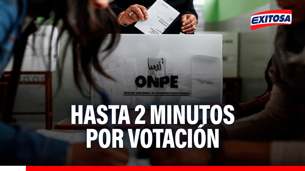 🔴🔵 Elecciones 2026: Ciudadanos tendrán hasta 2 minutos para emitir su voto en la cédula