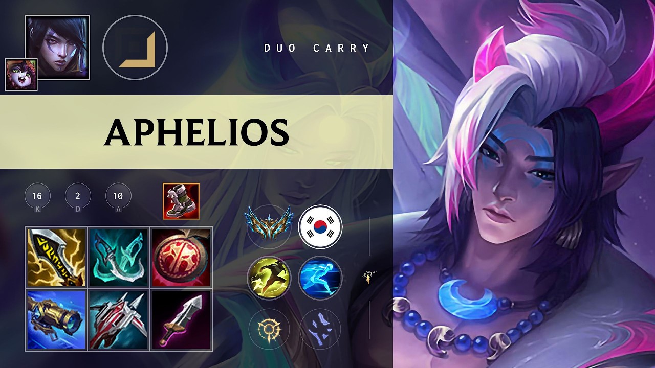 Aphelios ADC vs Jinx - KR Challenger Patch 26.09