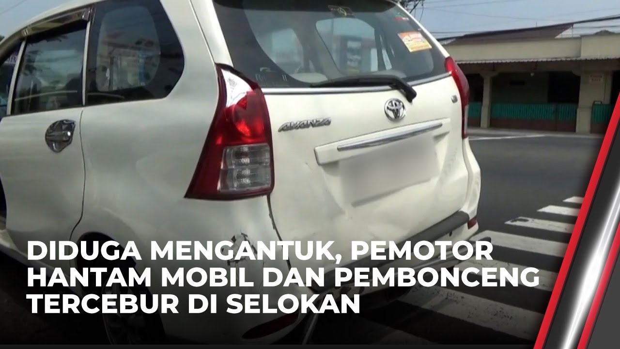 Pemotor di Boyolali Hantam Mobil dan Berakhir di Selokan | OneNews Update
