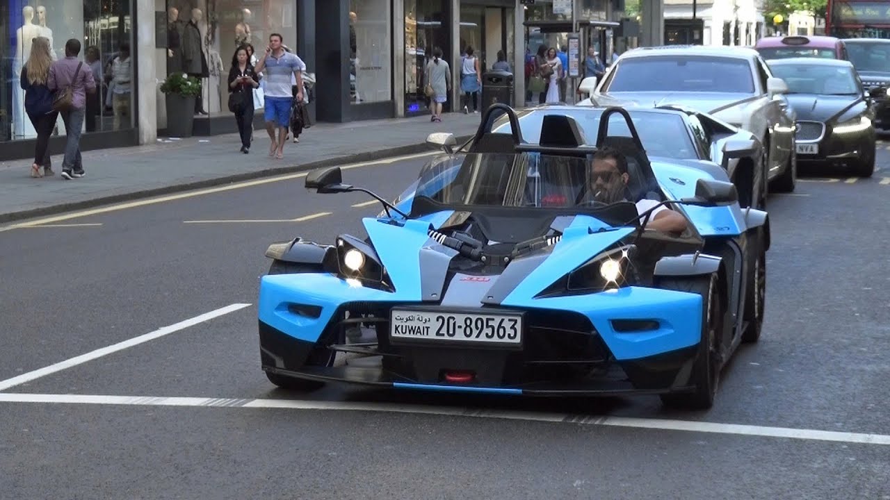 Pankl tuned Arab KTM X-Bow + Superbike Wheelspin in London!