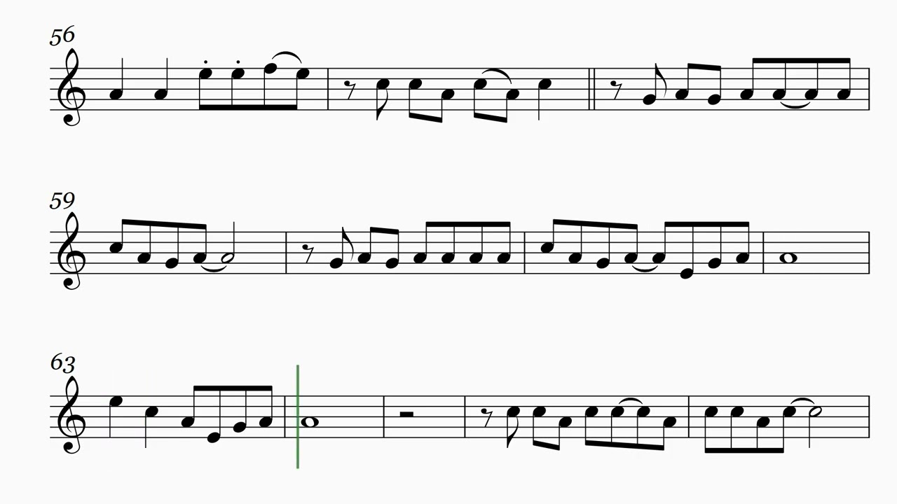 Bad Romance - Trumpet Solo (no chord symbol)