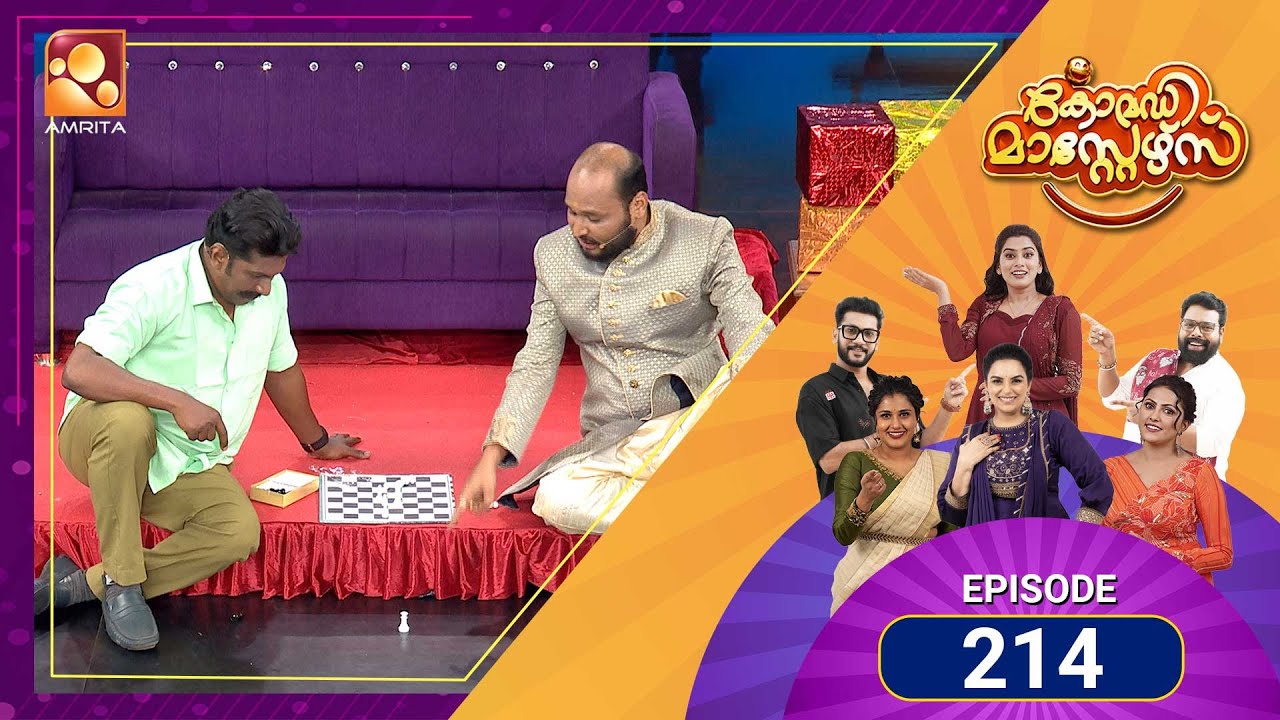 214 Episodes of Laughter! 😂Comedy Masters keeps the fun rolling! | Mon&ndash;Wed @ 9 PM | Amrita TV