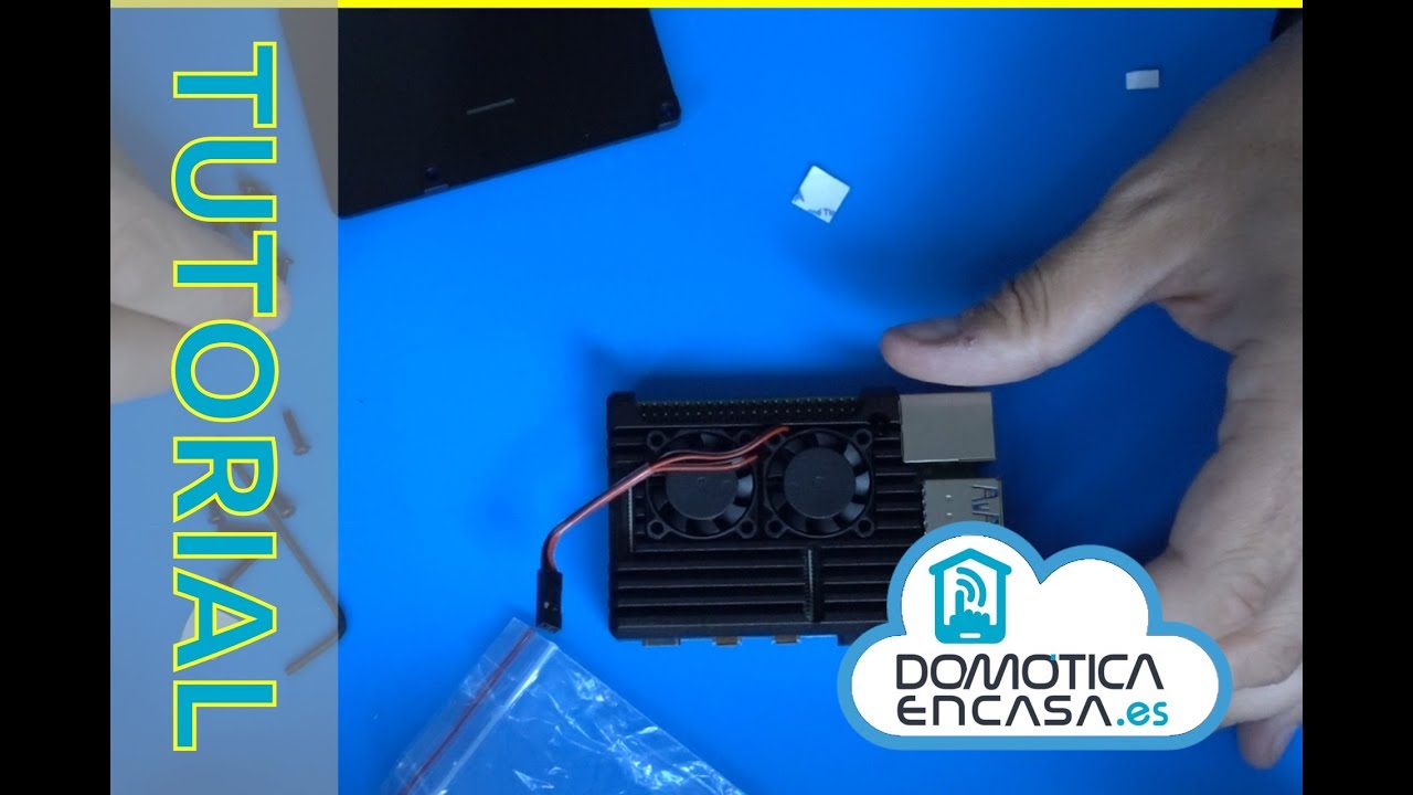 Montaje de caja con ventiladores Raspberry Pi 4 - Domoticaencasa.es