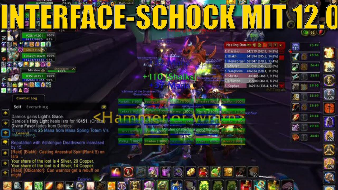 ADDON-APOCALYPSE: Wie sehr hat es mein UI mit Patch 12.0 zerschossen? Und: Das Geezax-UI kommt!