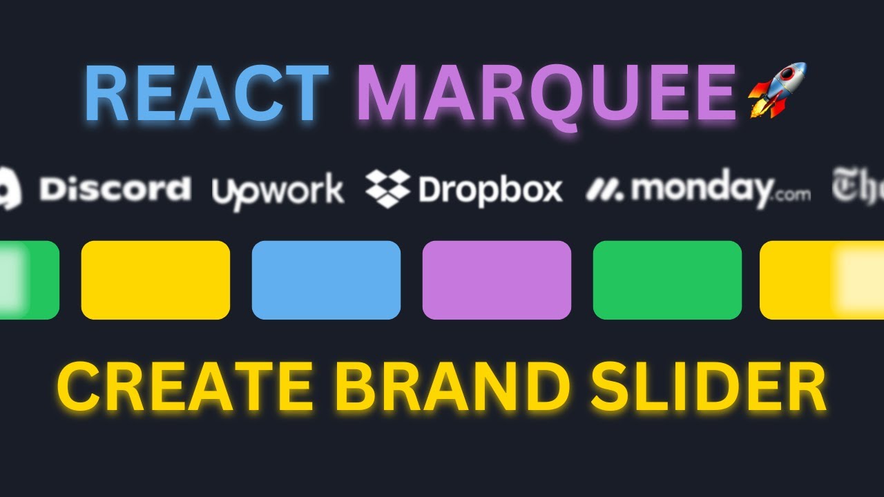 Создание компонента React Marquee с нуля