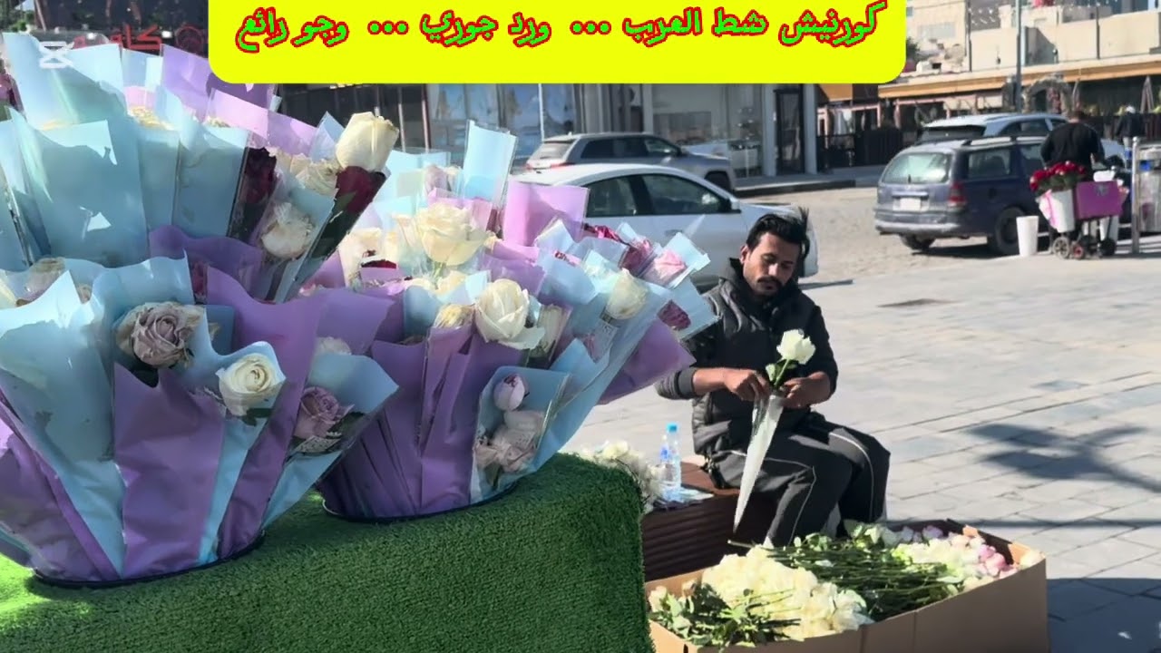 ورد جوري ... وجو رائع ...كورنيش شط العرب ( بصرة )