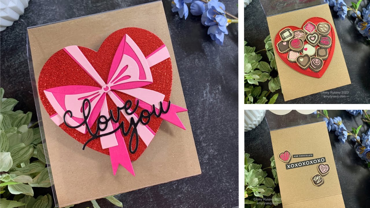 Tim Holtz True Love Tri-Fold Card | AmyR 2023 Valentine's Card Series #6