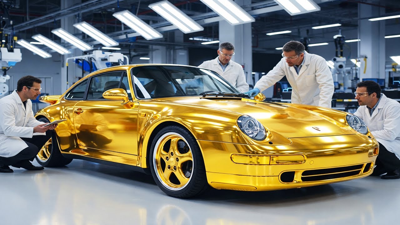 Inside the Factory: Porsche 993 Turbo Project Gold Build & Solid 24k Gold Restoration