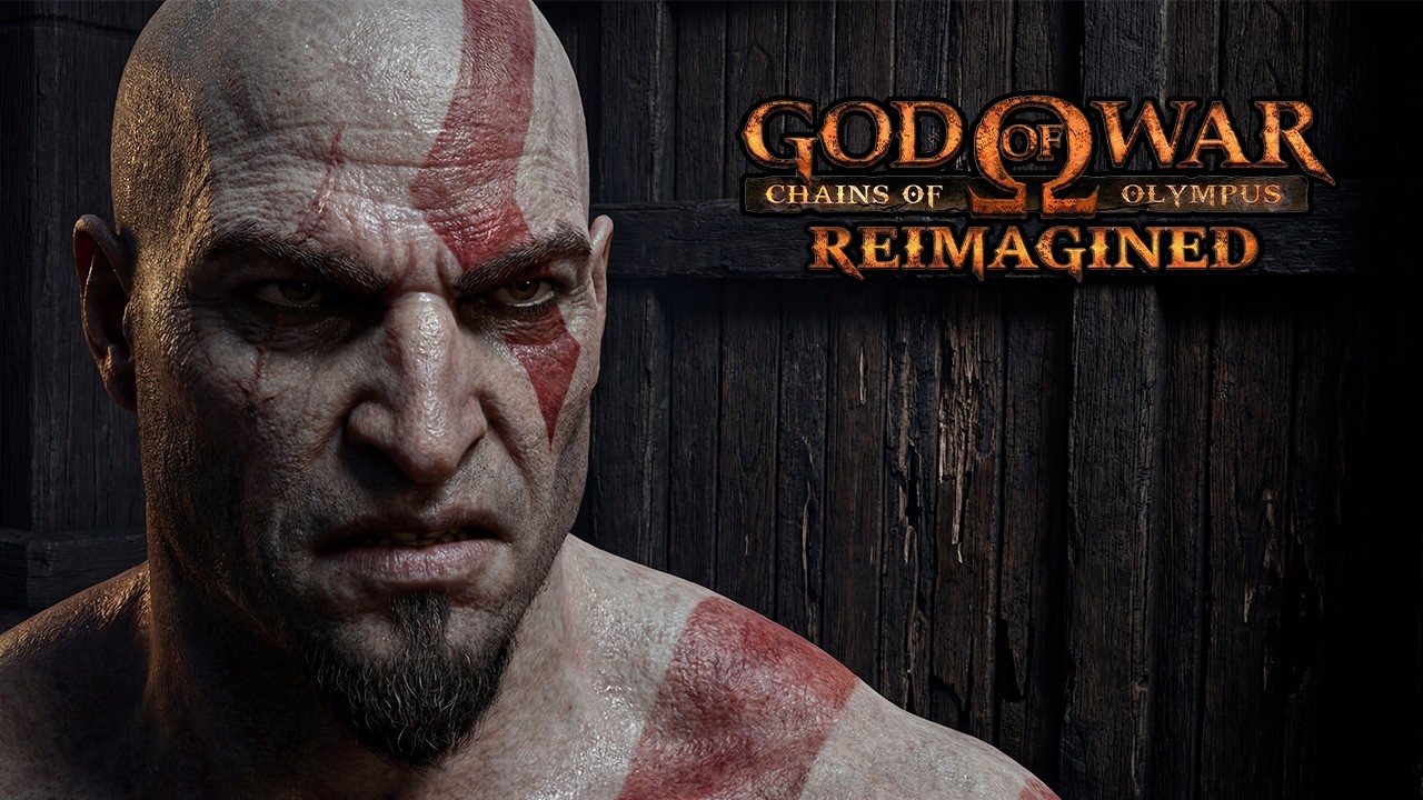 God of War Chains of Olympus Reimagined: Графика ремейка нового поколения (создана фанатами)