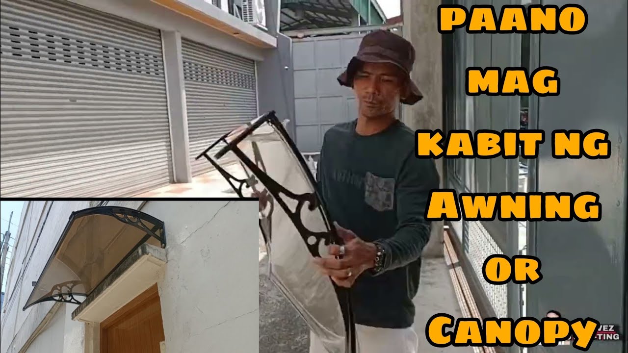 How to install Heavy Duty Awning Canopy w/Bracket for outdoor and Window.|Cordovez buting-ting