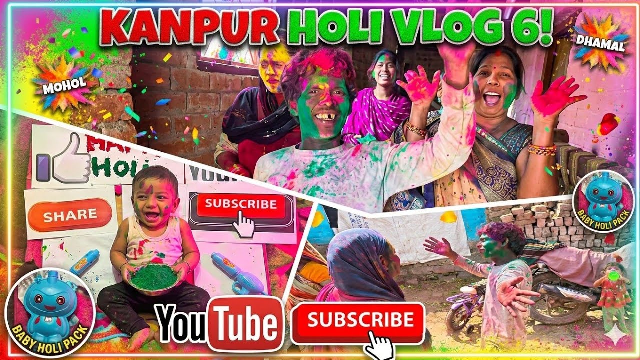 Kanpur Ki Sabse Khatarnak Holi 🌈 | Kanpur Holi Vlog 6!