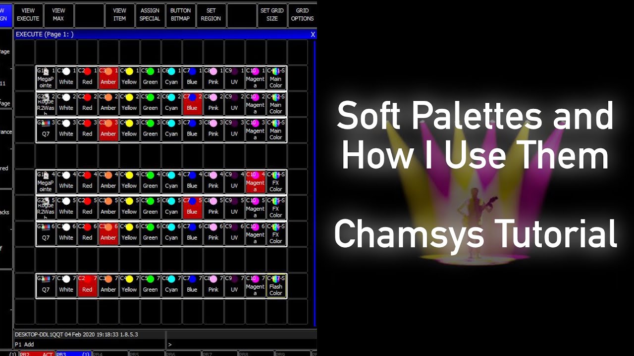 Soft Palettes and why I love them | Quick and expandable colourpicker | ChamSys Tutorial