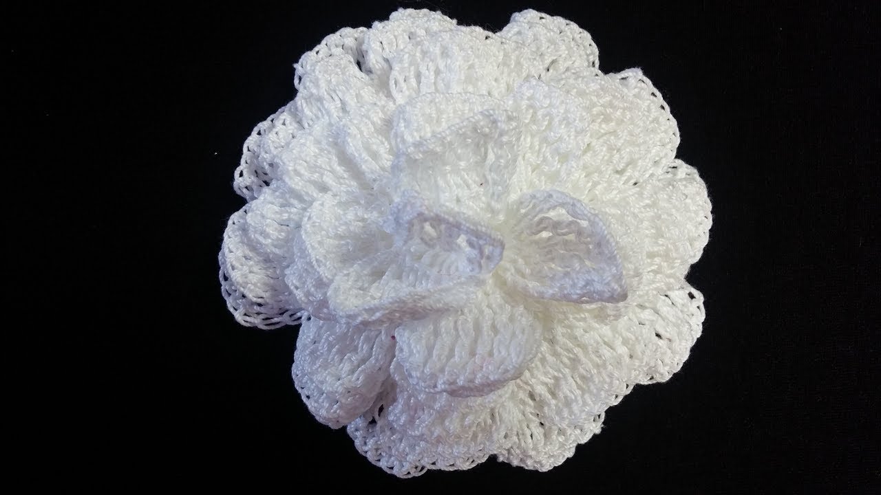 COMO HACER FLOR A CROCHET 🧶🌸