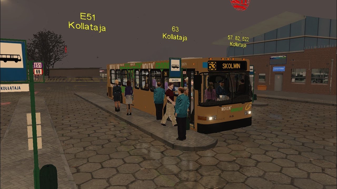 OMSI 2  Gameplay: Gillig Advantage ISL/Allison Rt. 63 Fikcyjny Szczecin