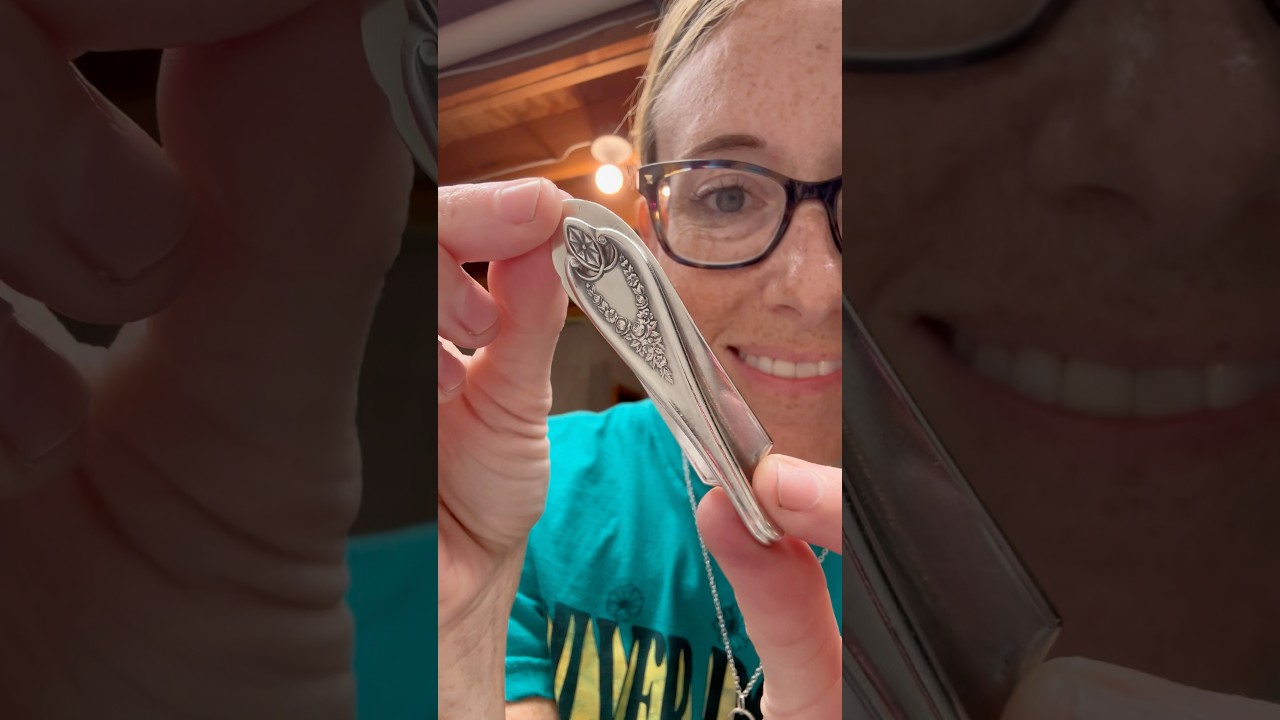 Making a money clip from silverware! 