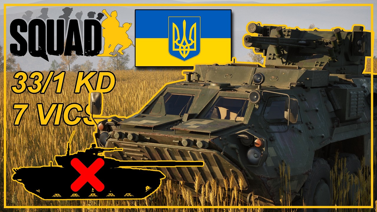 VDV armour stands no chance against BTR-4 | Squad Armour Gameplay