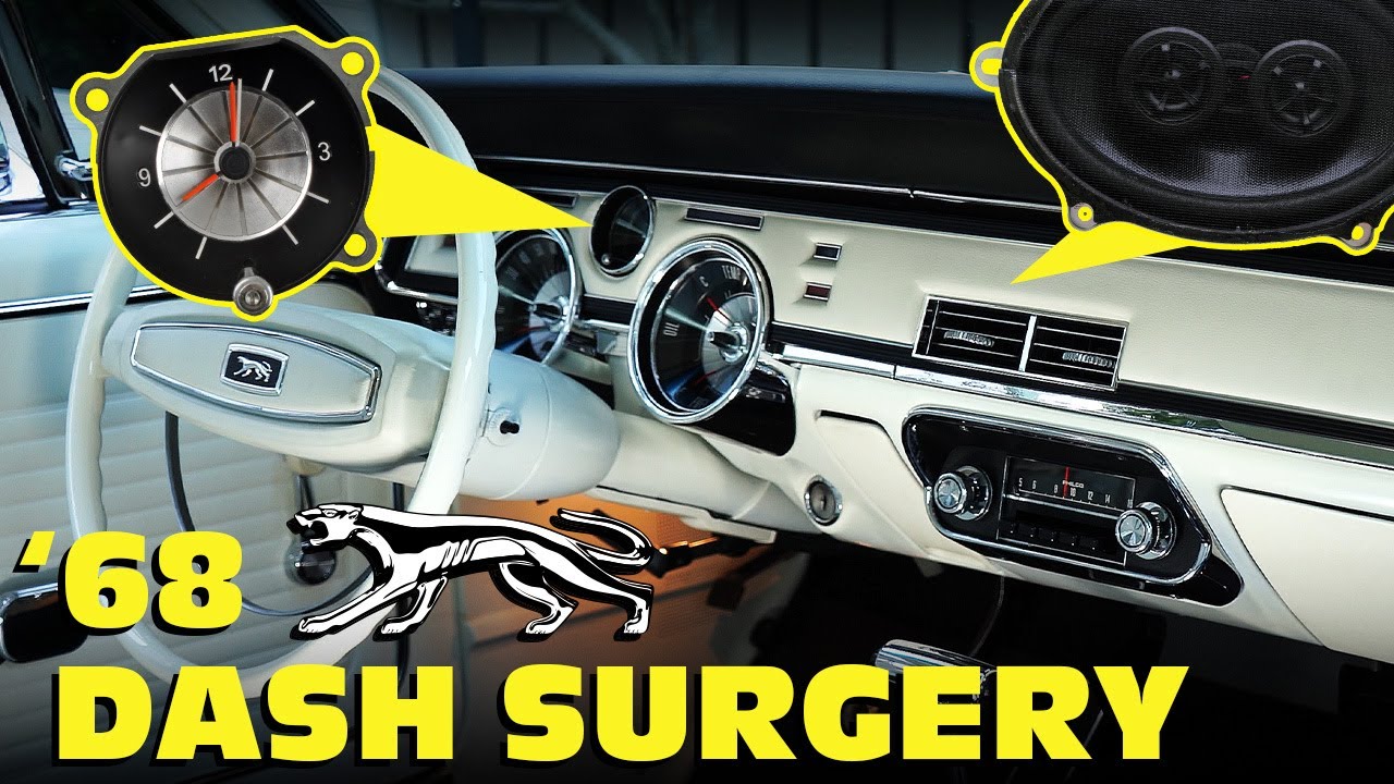 Cougar Dash Surgery - Clock & Speaker Install - Don't Break Stuff!