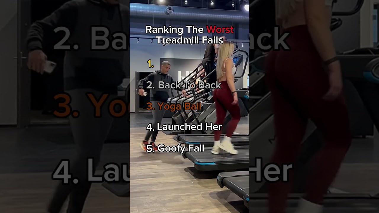 Ranking The Worst Treadmill Fails #treadmill #fail #funny #top5