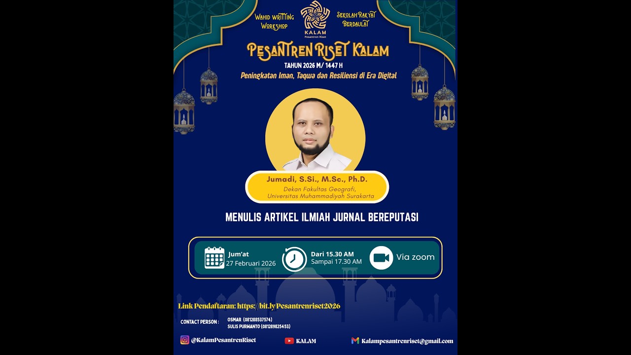 Jumadi, S.Si., M.Sc., Ph.D._Menulis Artikel Ilmiah Jurnal Bereputasi