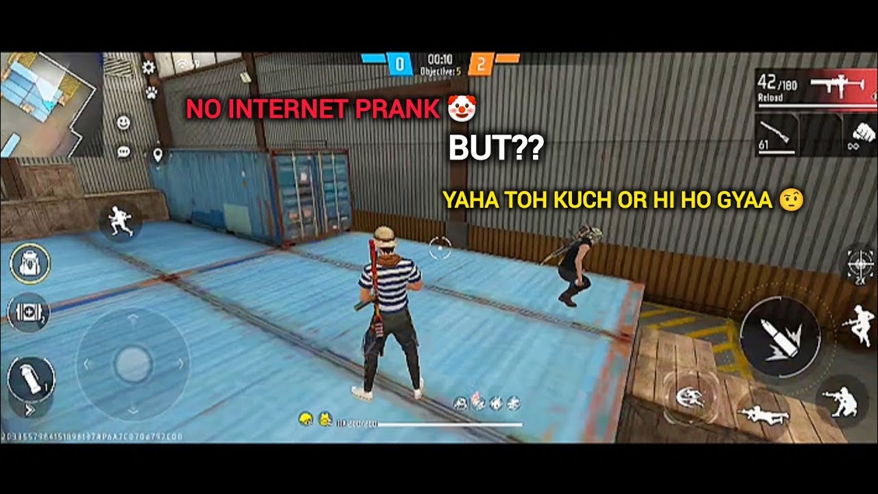 NO INTERNET PRANK 🤡 BUT YAHA TOH KUCH OR HI HO GYAA ?? #freefire 