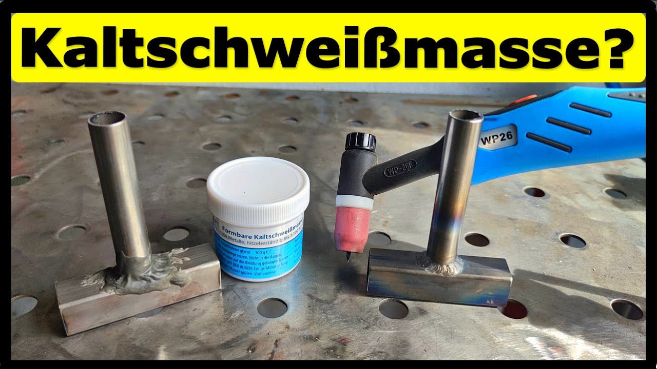 Kaltschweißmasse, Kleben vs. Schweißen