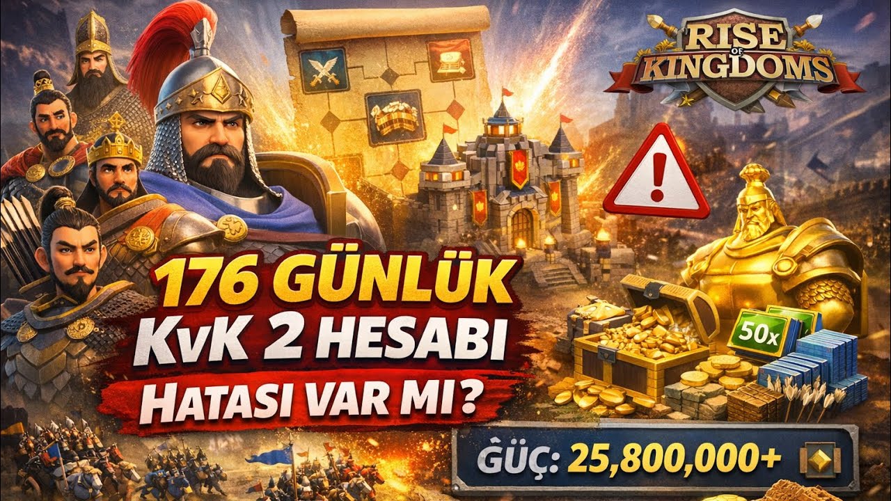 Bir kvk2 hesabı nasıl olmalı Hesap inceleme serisi bilmem kaç #riseofkingdoms