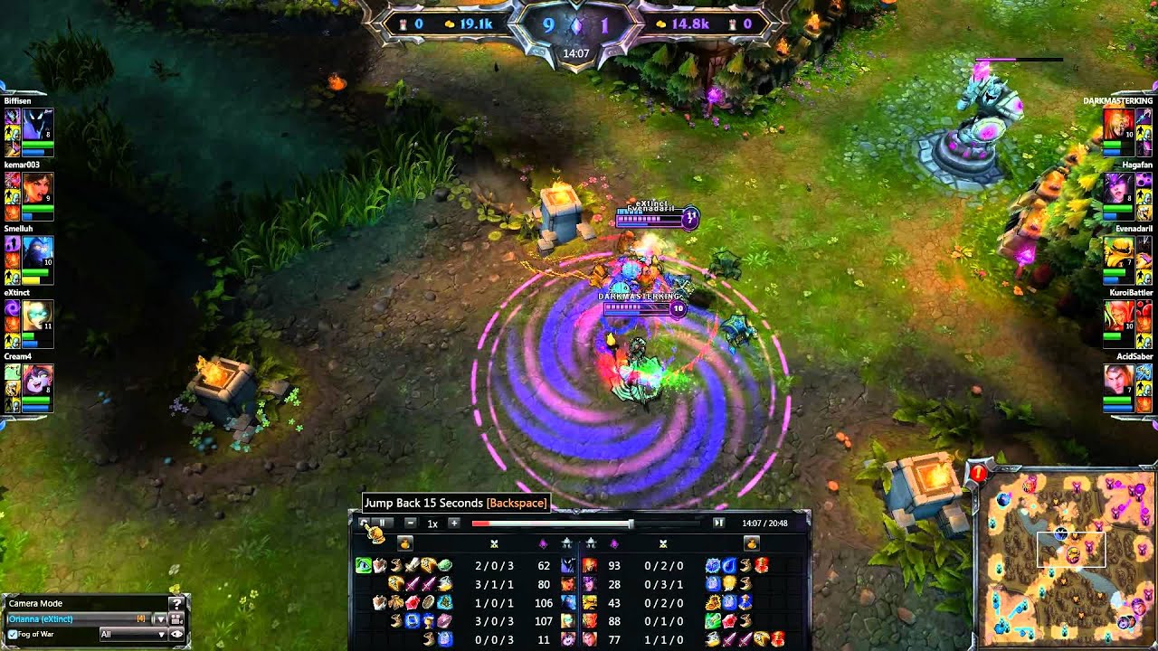 League of Legends - Orianna ganked & counter-ganked