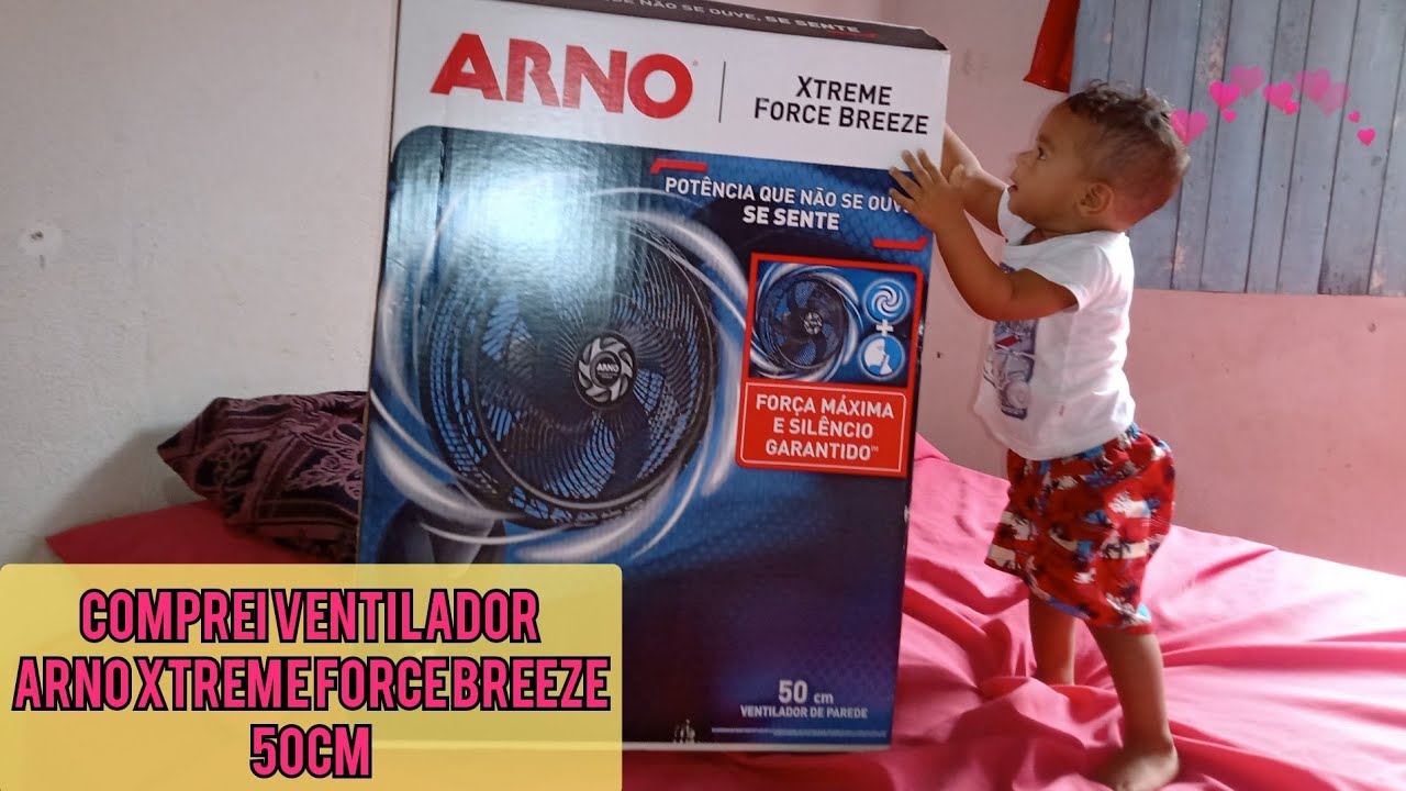 Unboxing e Review do Ventilador de Parede Arno Xtreme Force Freeze de 50cm